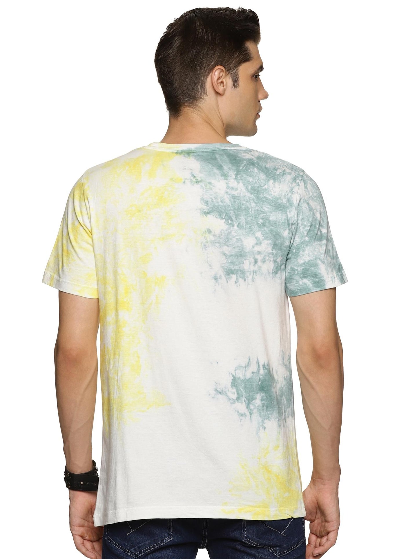 Cotton Printed Half Sleeves Mens Round Neck T-Shirt